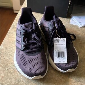 Adidas Pureboost 23 W Sneakers - Deep Plum and White